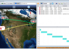 Open Visual Trace Route screenshot