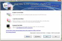 FlipPDF Free DJVU to PDF Converter screenshot