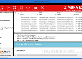 Migrate Zimbra Mailbox to Outlook screenshot