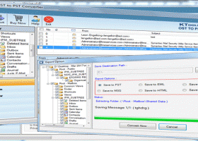 Exchange OST to PST screenshot