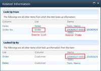 SharePoint Lookup Tracker screenshot
