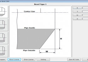 Cheewoo Bevel CAM screenshot
