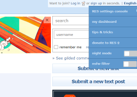 Reddit Enhancement Suite for Firefox screenshot