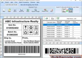 Parcels and Luggage Barcode Generator screenshot