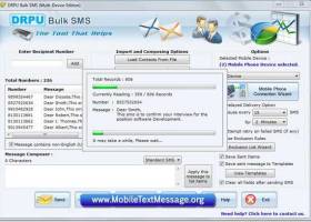SMS Text Message Software screenshot
