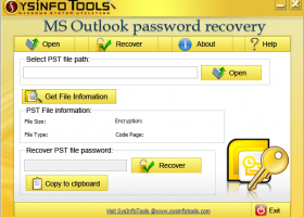 SysInfoTools Outlook Password Recovery screenshot