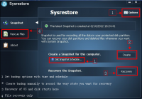 SysRestore screenshot