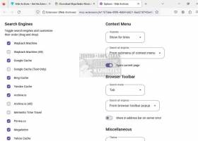 Web Archives for Firefox screenshot