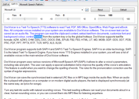 VeryUtils DocVoicer Text To Speech screenshot