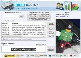 USB GSM Modem Bulk SMS screenshot