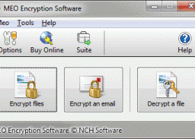 MEO File Encryption Software Pro screenshot