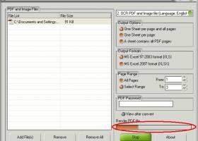 Scan to Excel OCR Converter screenshot
