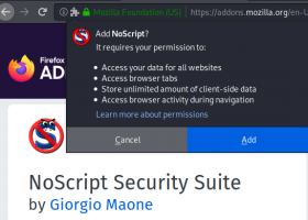NoScript for Firefox screenshot