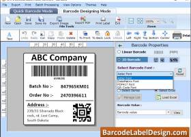 Order Barcode Label Software screenshot