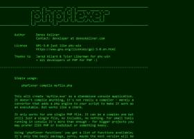 PHPFlexer screenshot