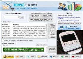 SMS Text Messaging Software screenshot
