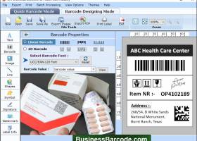 Healthcare Barcode Software screenshot