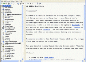 WikidPad Portable screenshot