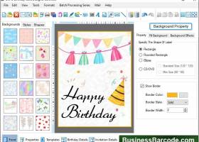 Birthday Cards Designing Software screenshot