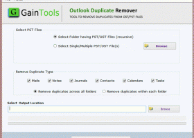GainTools Outlook Duplicate Remover screenshot