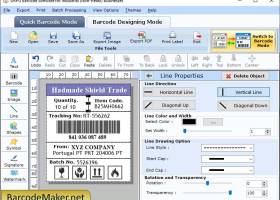 Manufacturing Barcode Creating Tool screenshot