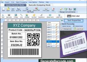 Generate Barcode screenshot